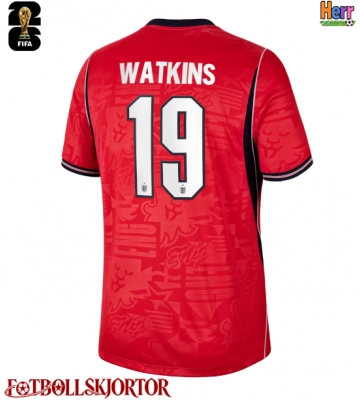 England Ollie Watkins #19 Bortatröja VM 2026 Kortärmad
